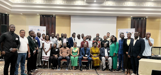 Stakeholders who attended the launch of the NAP, SAP and NAP development process in Namibia 