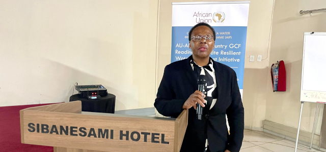 Ms. Gabsile Mabuza, Under Secretary-Technical under the Ministry of Natural Resources and Energy delivering the keynote address on behalf of the PS