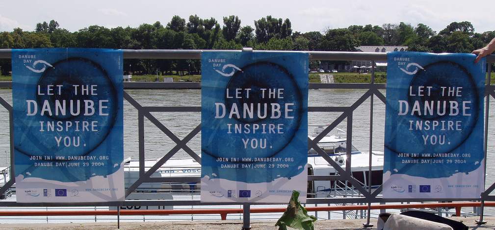 Danube Day flags, CEE