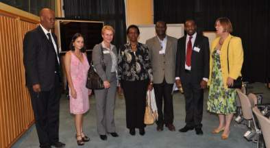 AU Comissioner Rhoda Peace with GWP Executive Secretary Dr Ania Grobicki and GWP representatives
